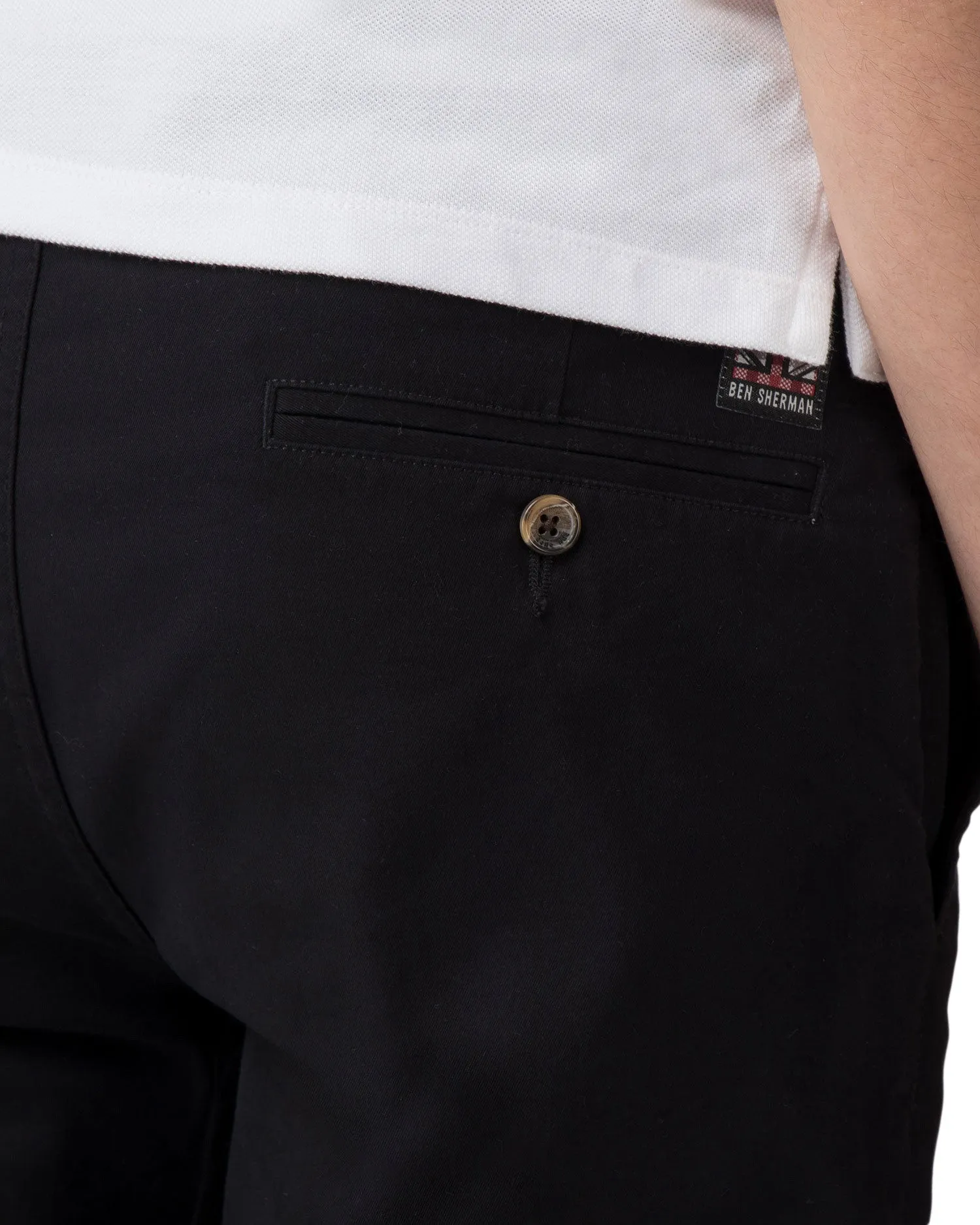 Slim Stretch Chino Pant - Jet Black sold by Ben Sherman product image thumbnail 3