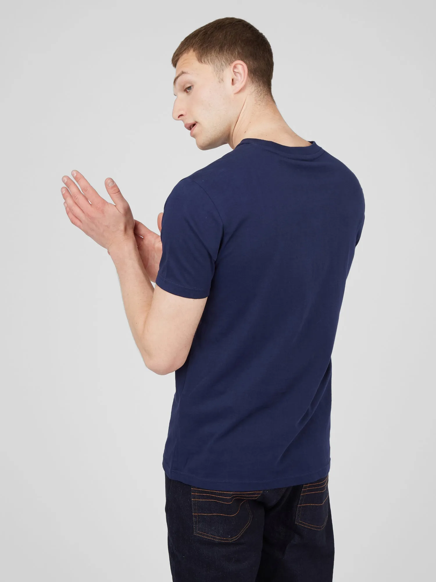 Chest Stripe Logo Tee - Marine sold by Ben Sherman product image thumbnail 2