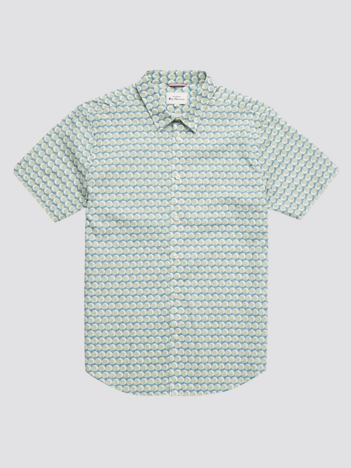 Watercolor Spot Print Short-Sleeve Shirt sold by Ben Sherman