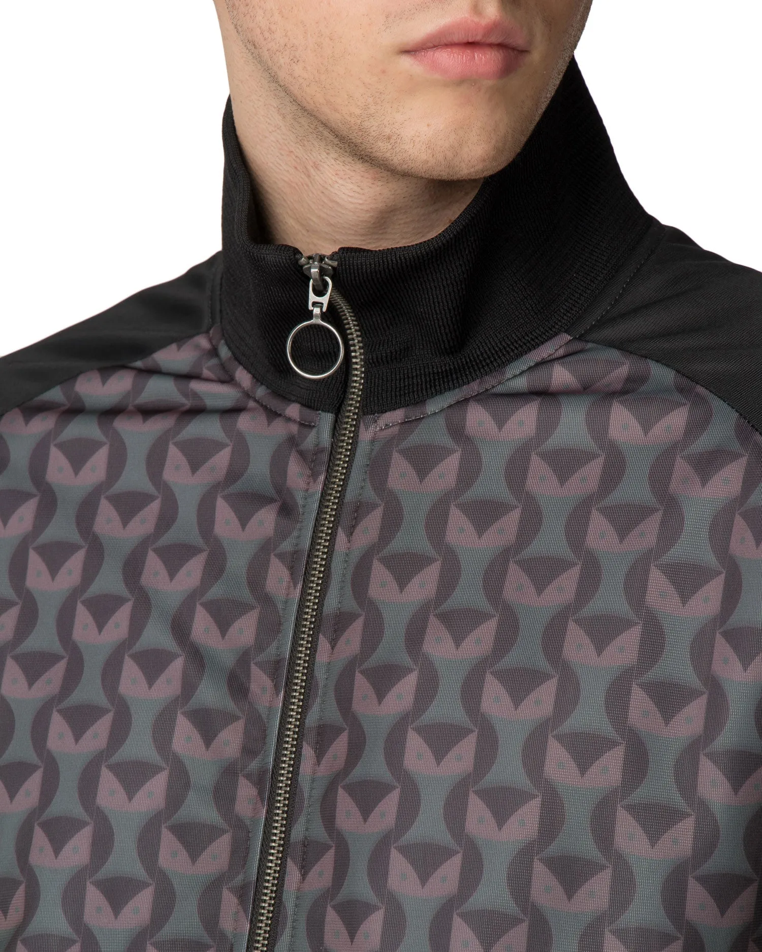 Printed Owl Track Jacket - Black sold by Ben Sherman product image thumbnail 4