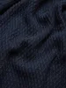 Textured Knit Contrast Tip Polo - Navy sold by Ben Sherman