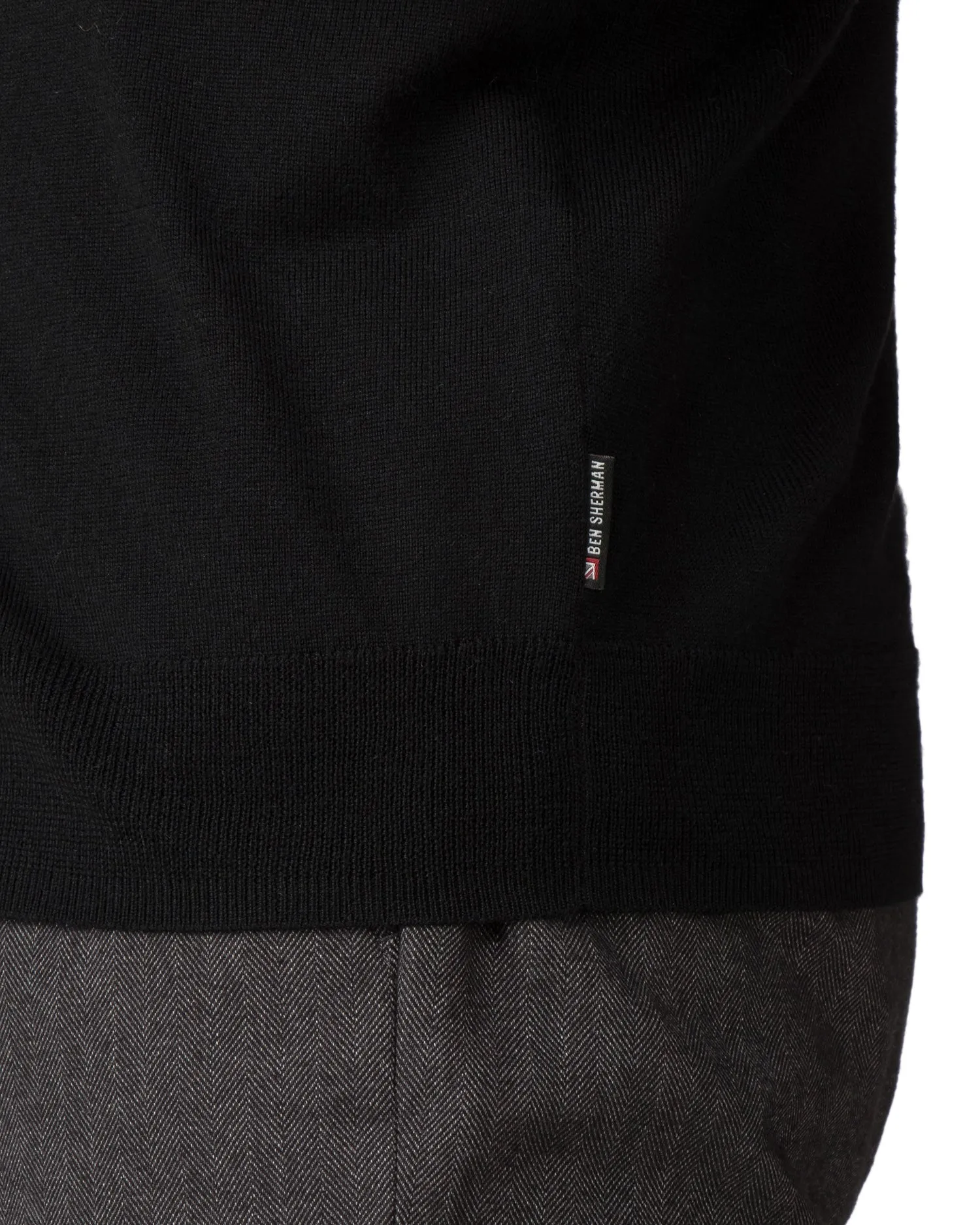Merino Cardigan Sweater - True Black sold by Ben Sherman product image thumbnail 3