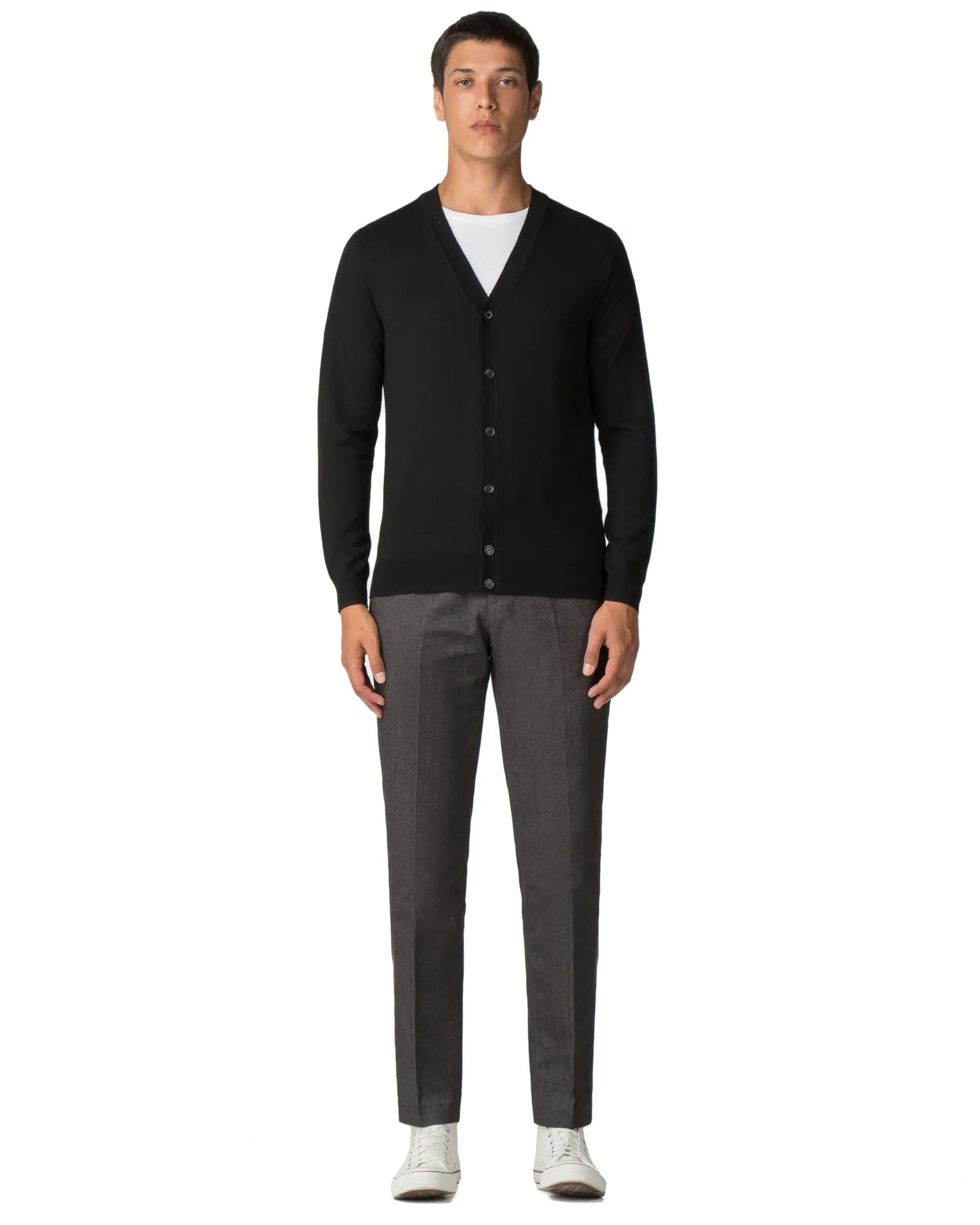 Merino Cardigan Sweater - True Black sold by Ben Sherman product image thumbnail 4