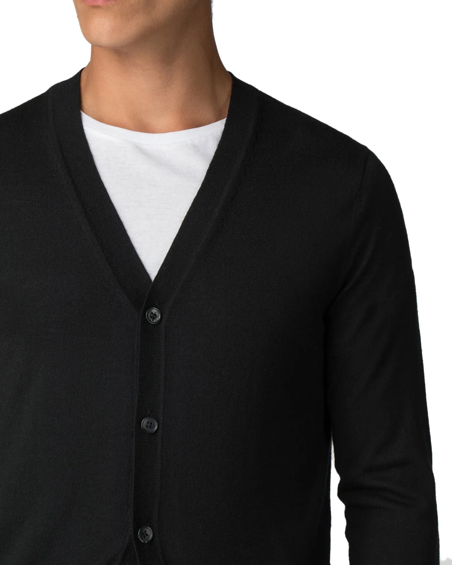 Merino Cardigan Sweater - True Black sold by Ben Sherman product image thumbnail 2