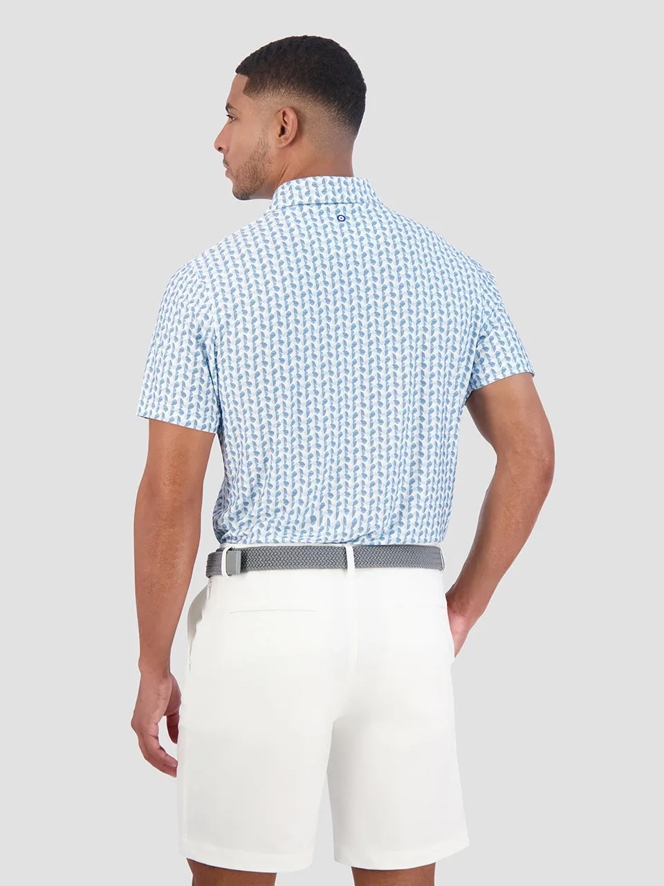 Bauhaus Geo Tech Jersey Sports Fit Polo - Light Blue sold by Ben Sherman product image thumbnail 5