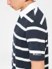 Bretton Stripe Rugby Knit Polo sold by Ben Sherman