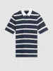 Bretton Stripe Rugby Knit Polo sold by Ben Sherman