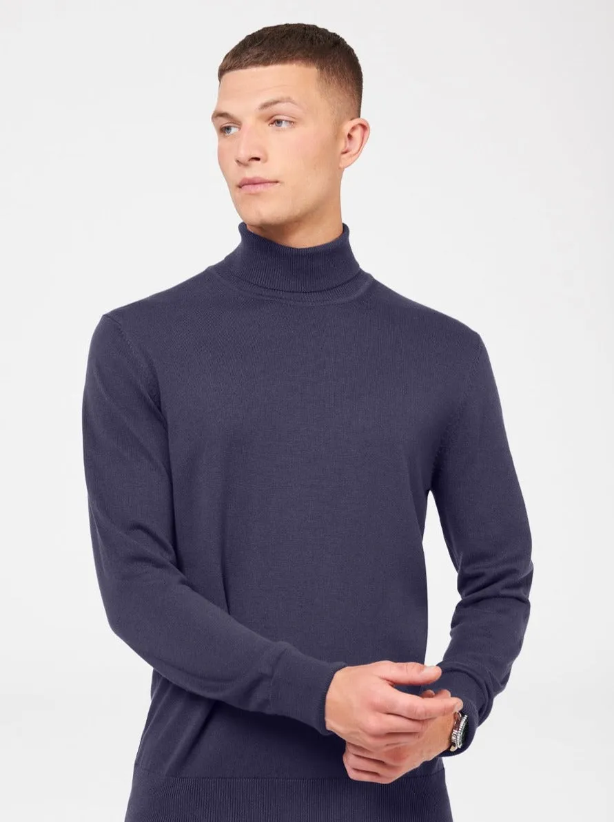 Signature Knitted Roll Neck Sweater - Ink sold by Ben Sherman product image thumbnail 3