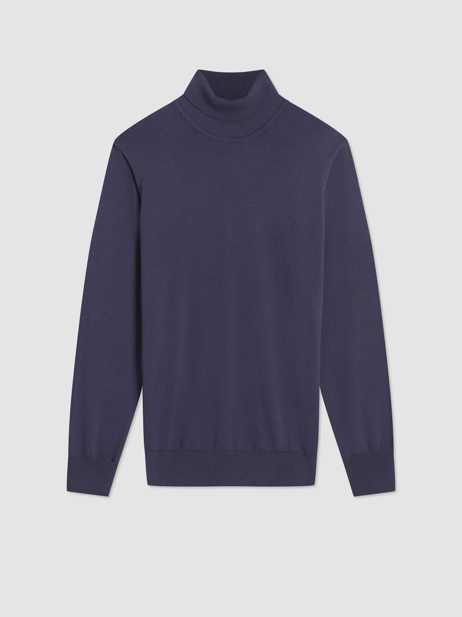 Signature Knitted Roll Neck Sweater - Ink sold by Ben Sherman