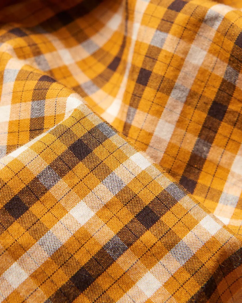 Signature House Check Short-Sleeve Shirt - Mustard sold by Ben Sherman product image thumbnail 4