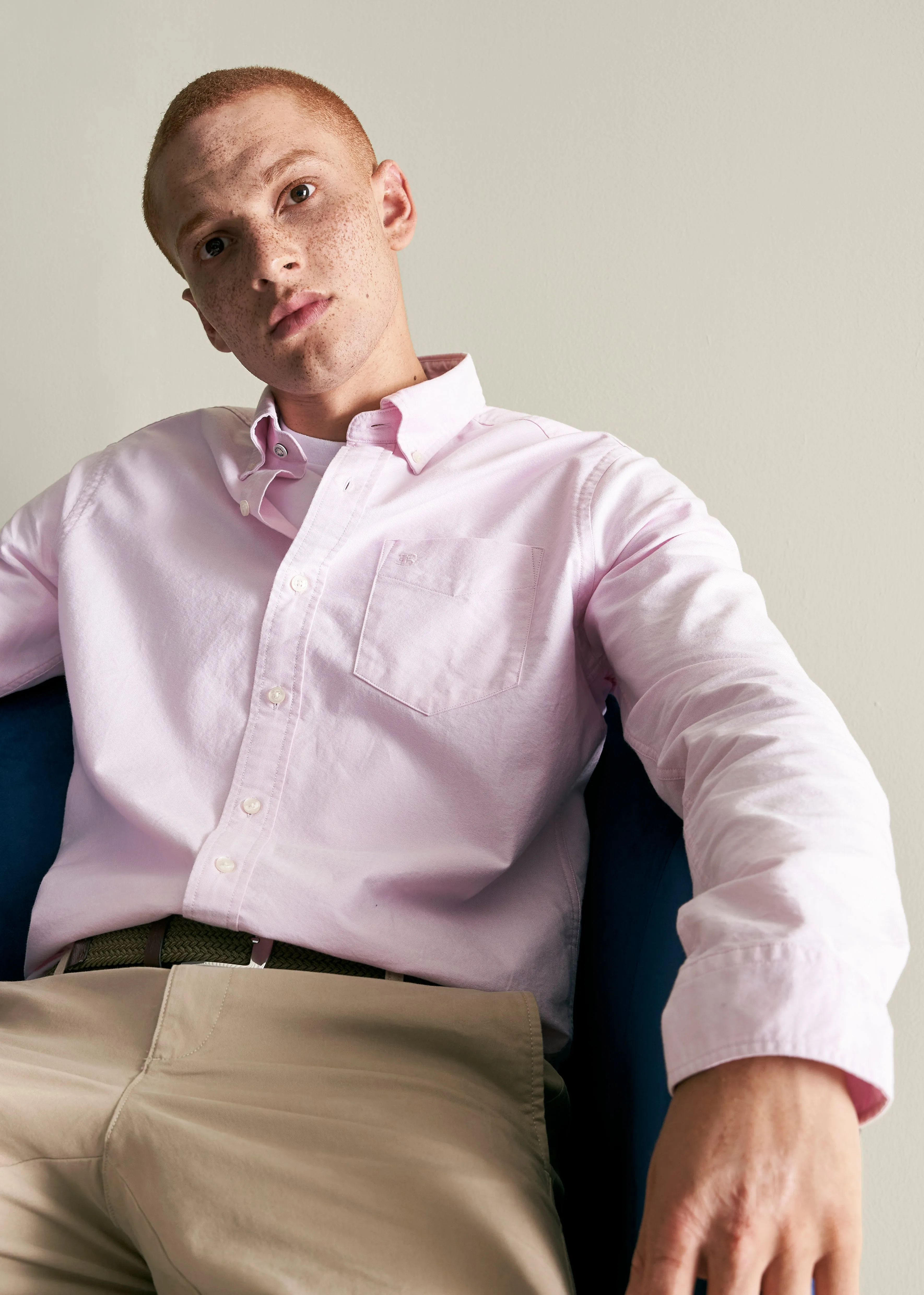 Brighton Oxford Organic Shirt - Dusty Pink sold by Ben Sherman product image thumbnail 5