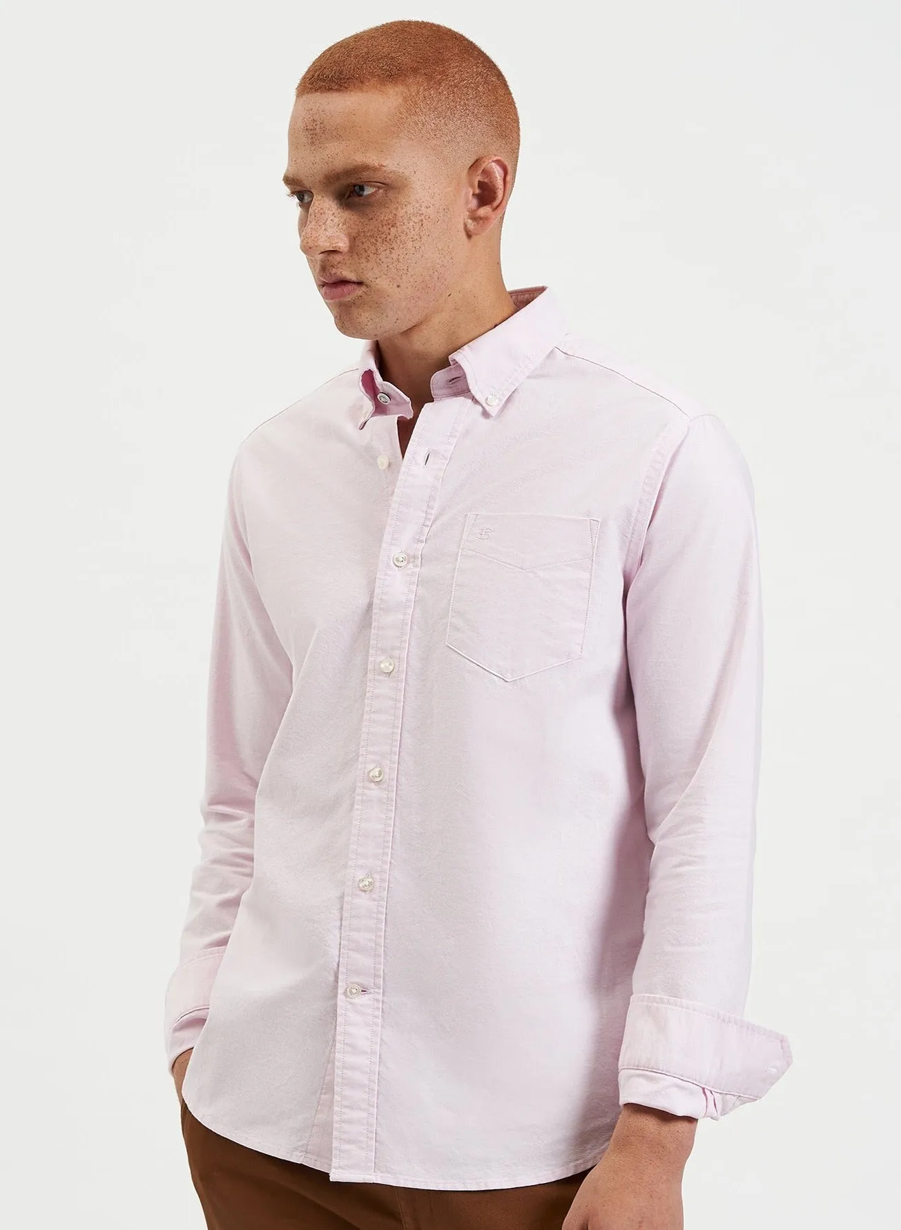 Brighton Oxford Organic Shirt - Dusty Pink sold by Ben Sherman