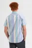 Short Sleeve Brighton Oxford Organic Stripe Shirt sold by Ben Sherman