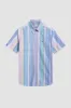 Short Sleeve Brighton Oxford Organic Stripe Shirt sold by Ben Sherman