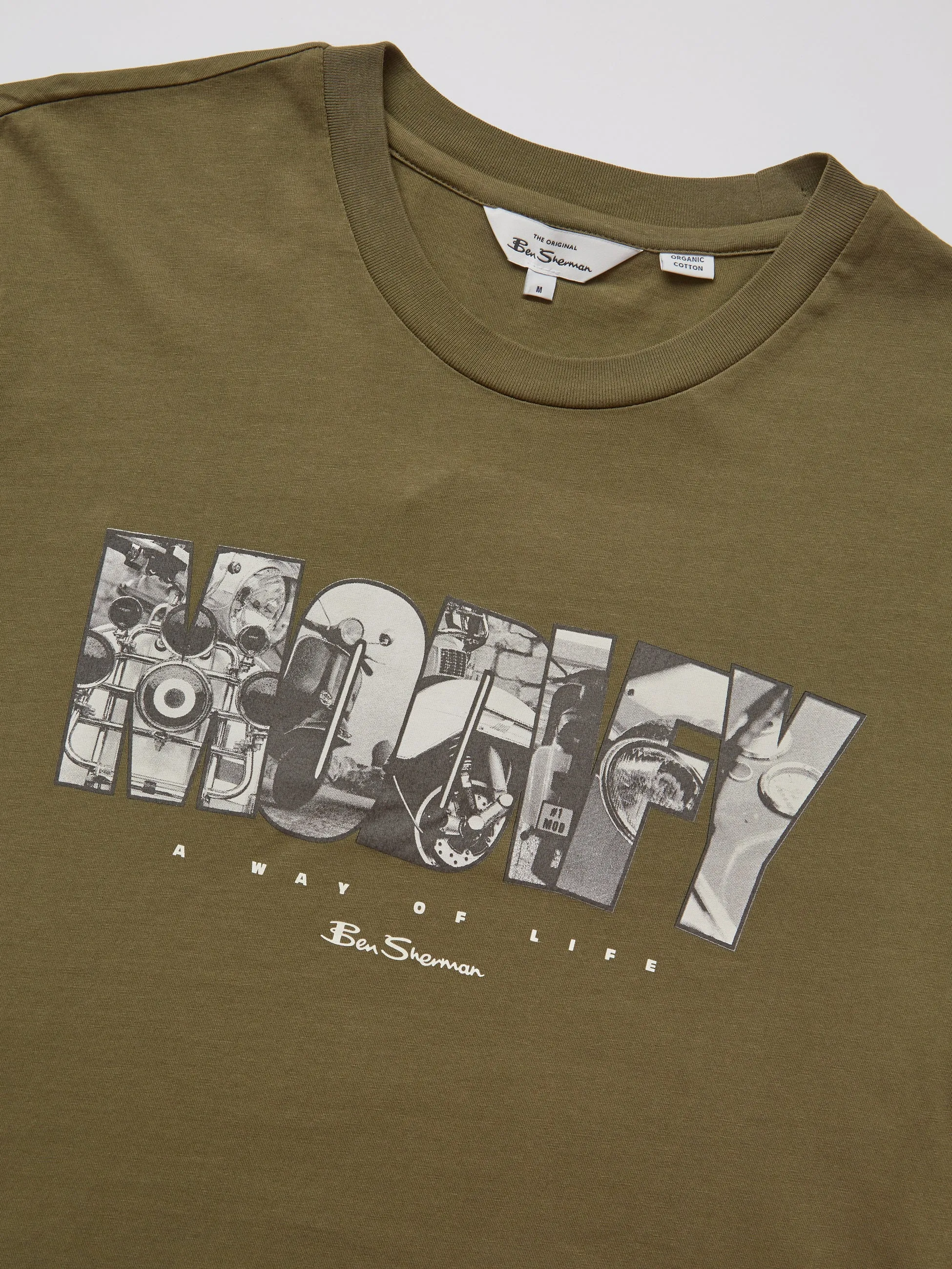 Organic Jersey Culture Graphic Tee - Camouflage sold by Ben Sherman product image thumbnail 2