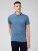 Signature Organic Cotton Polo - Blue Shadow sold by Ben Sherman