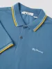 Signature Organic Cotton Polo - Blue Shadow sold by Ben Sherman