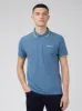 Signature Organic Cotton Polo - Blue Shadow sold by Ben Sherman