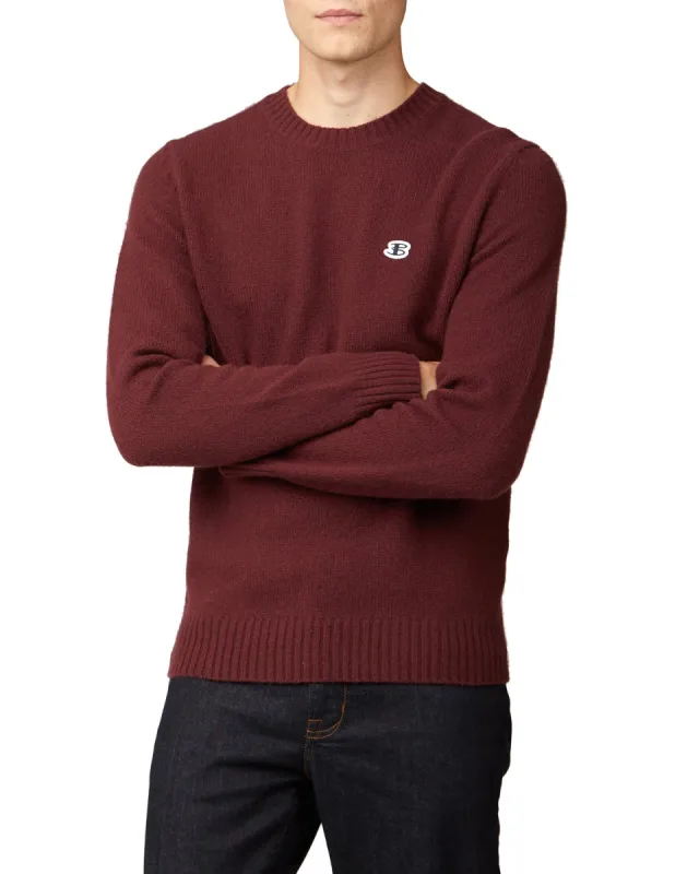 B by Ben Sherman Crewneck Sweater - Port sold by Ben Sherman