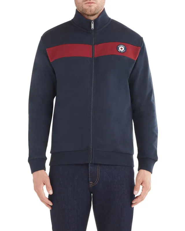Blocked-Chest Track Jacket - Midnight sold by Ben Sherman