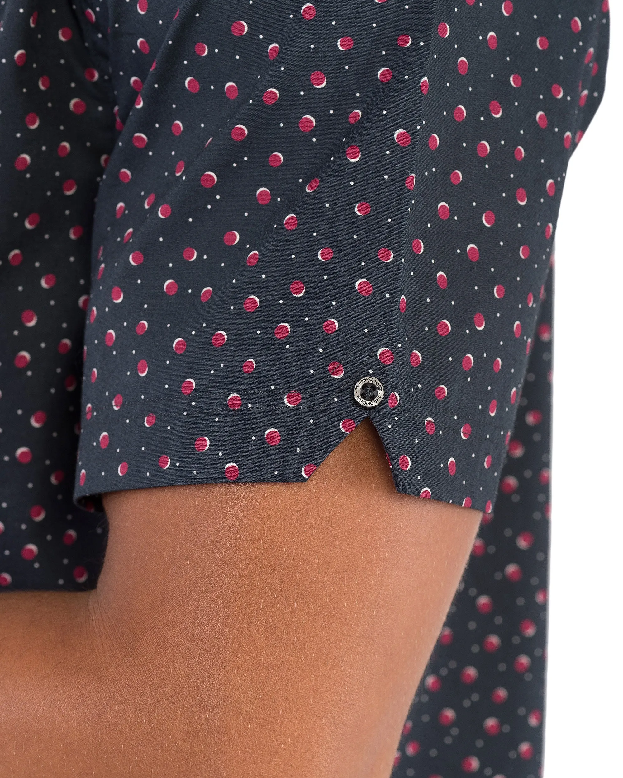 Short-Sleeve Shadow Spot Print Shirt - Black sold by Ben Sherman product image thumbnail 5