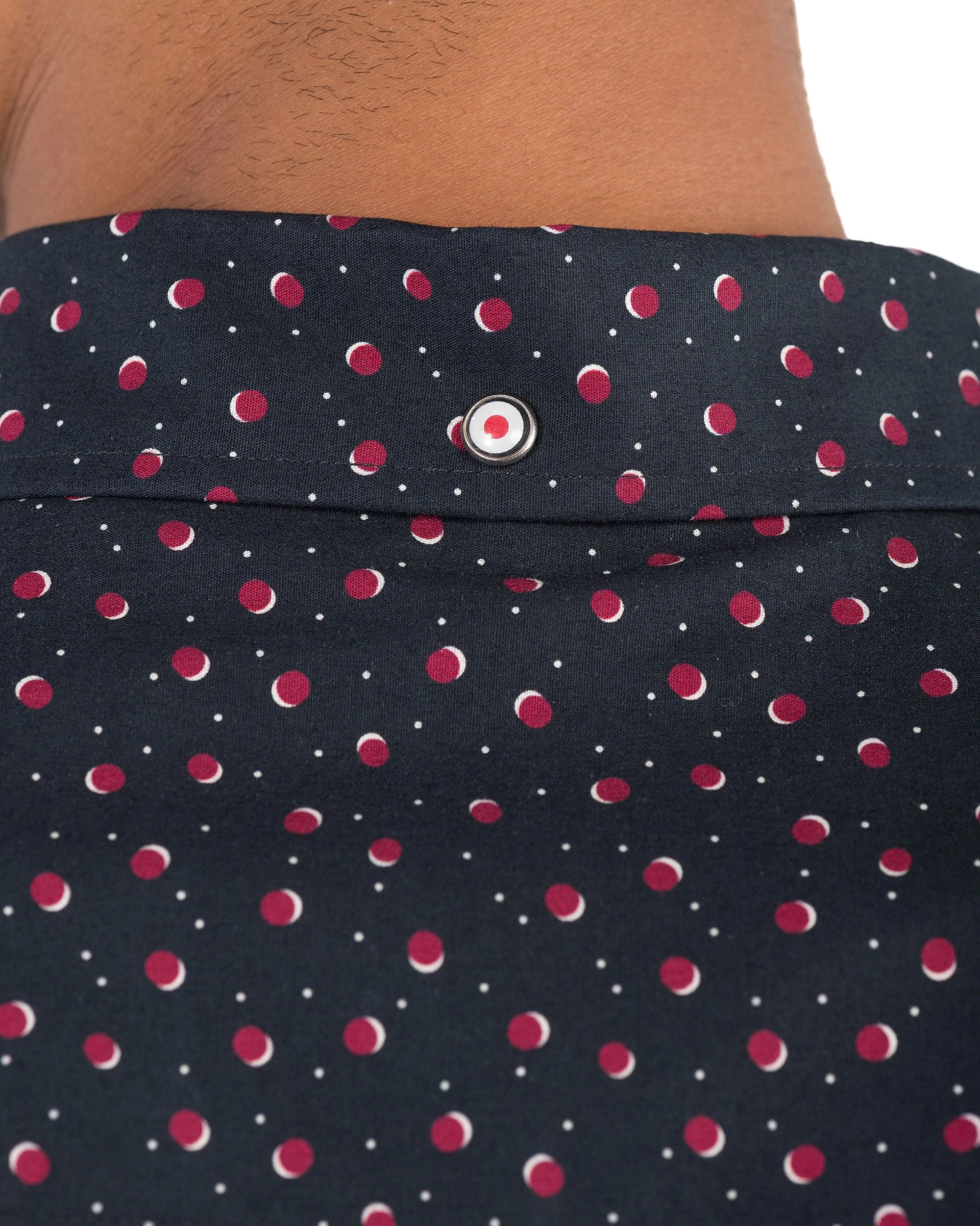 Short-Sleeve Shadow Spot Print Shirt - Black sold by Ben Sherman product image thumbnail 4