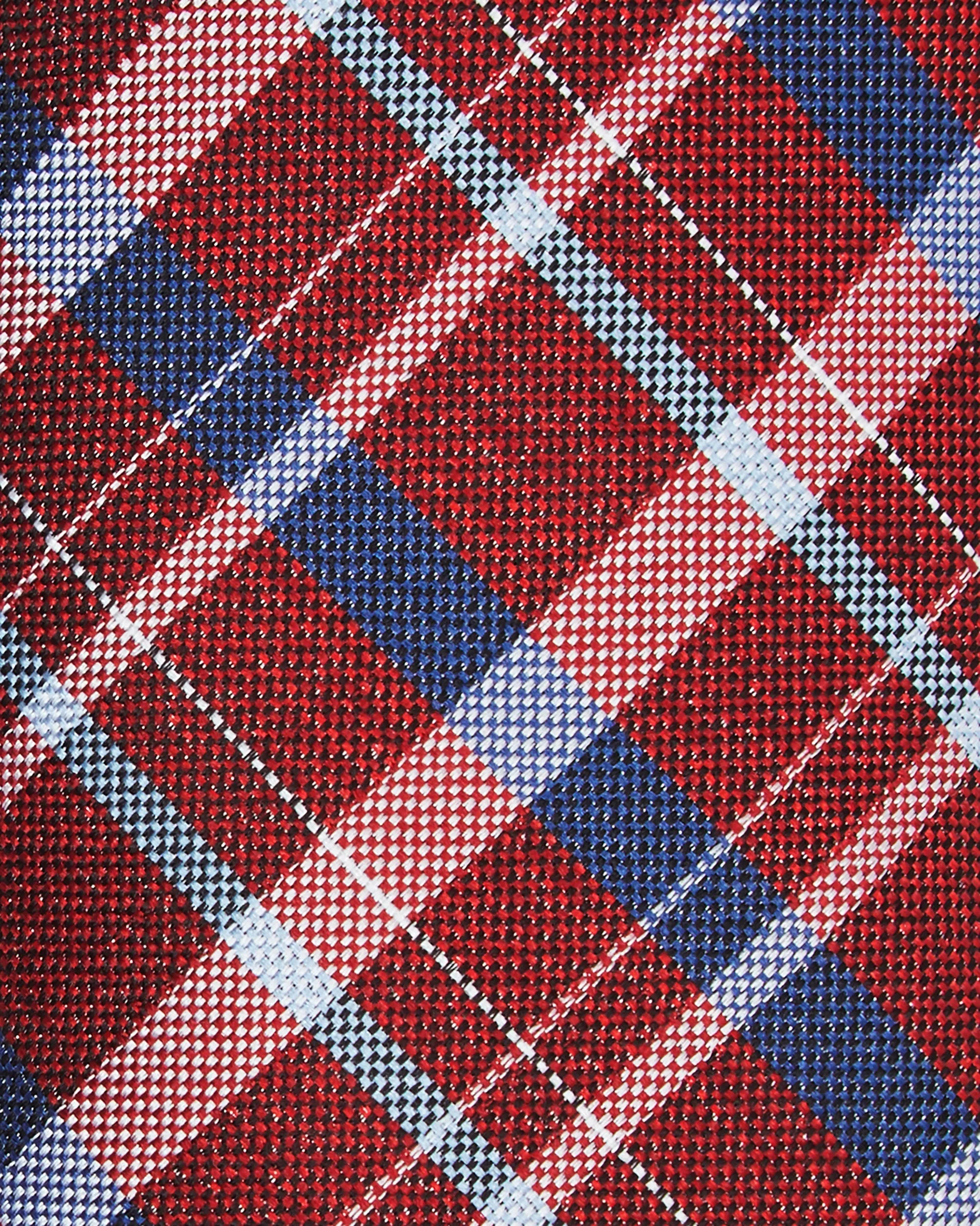 Kensleigh Plaid Silk Neck Tie - Red sold by Ben Sherman product image thumbnail 3