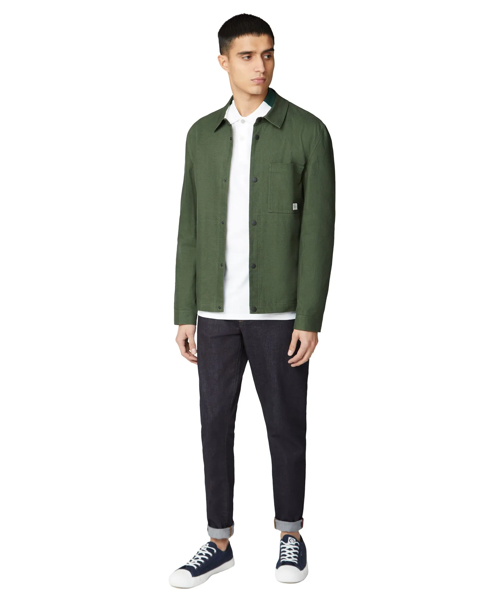 Colorblocked Polo Shirt - White sold by Ben Sherman product image thumbnail 2