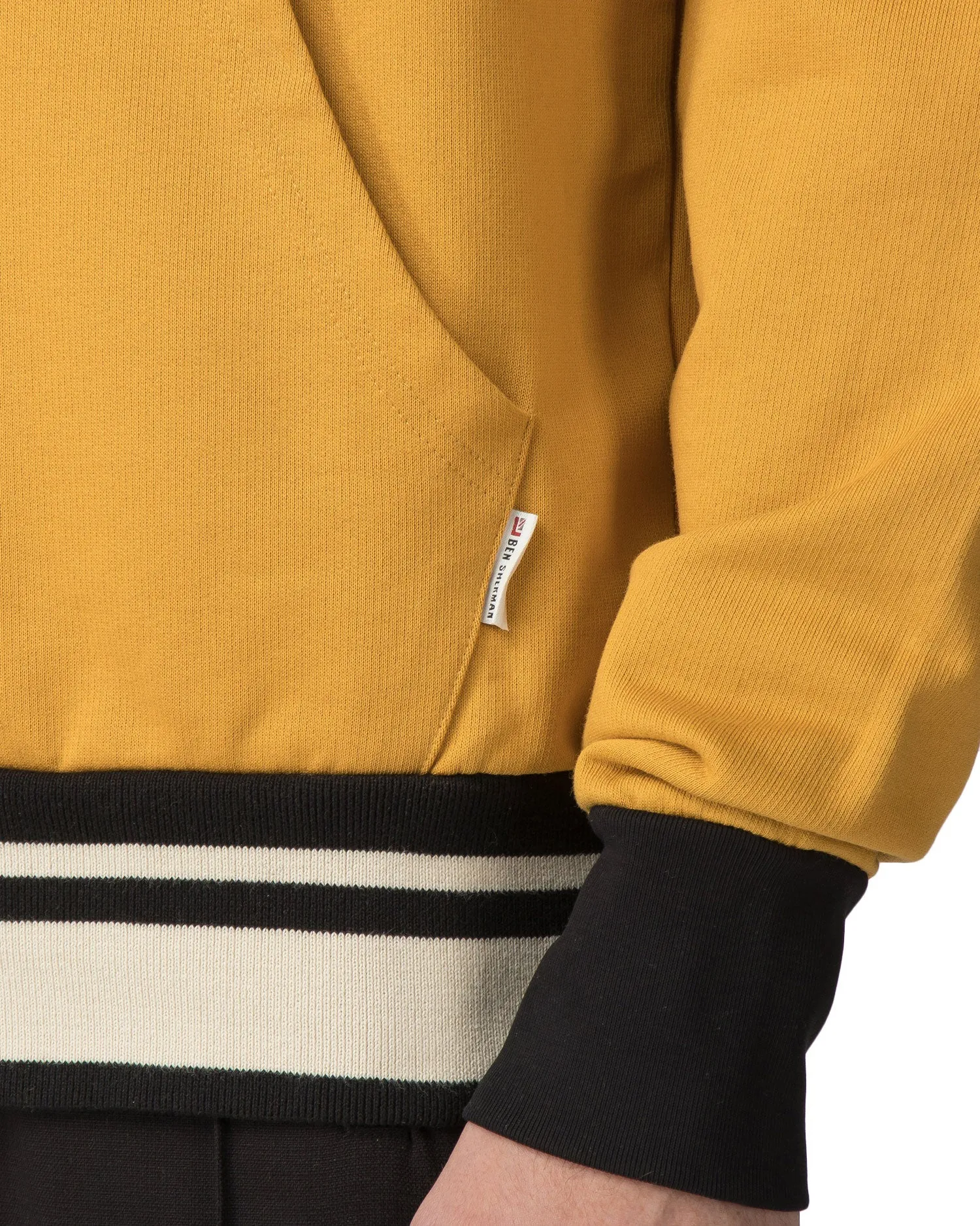 Mercerized Sweat Hoodie - Yellow sold by Ben Sherman product image thumbnail 4