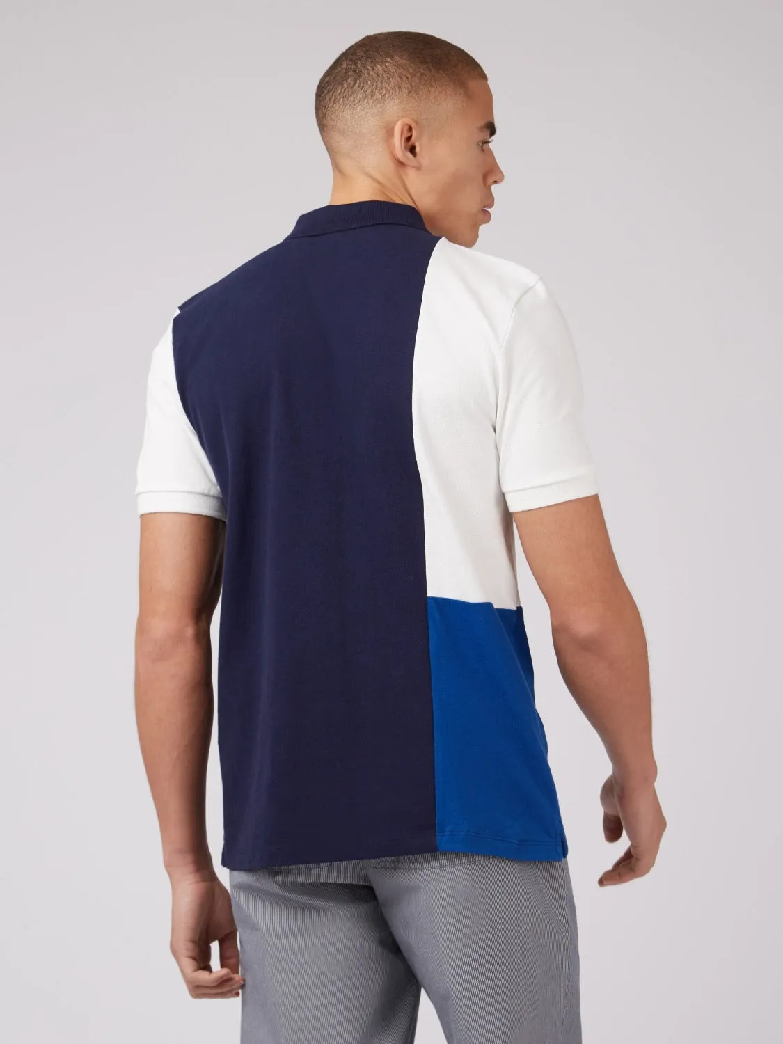 B by Ben Sherman Colorblock Polo - Marine sold by Ben Sherman product image thumbnail 5