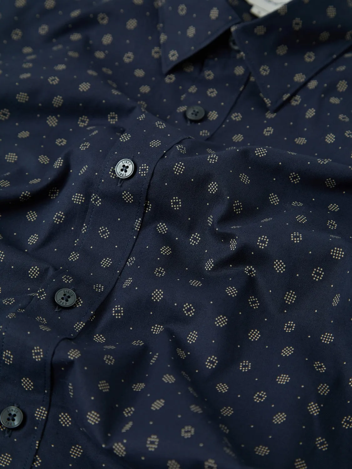 Scattered Spot Print Long-Sleeve Shirt sold by Ben Sherman product image thumbnail 3