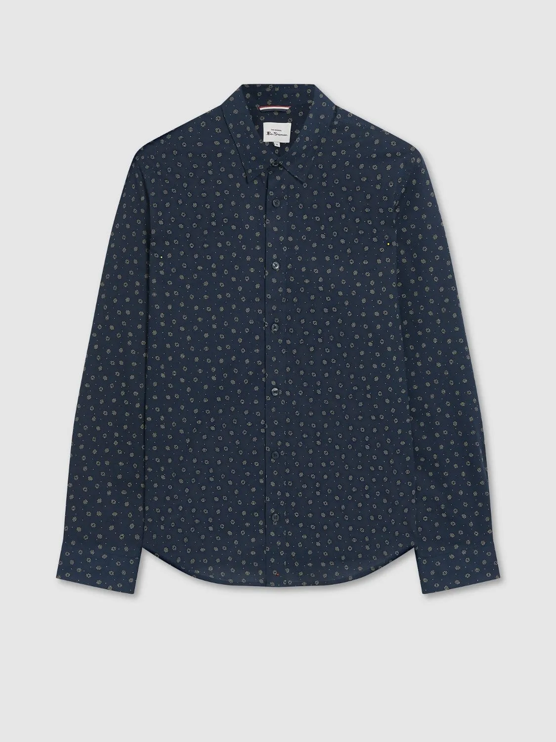 Scattered Spot Print Long-Sleeve Shirt sold by Ben Sherman