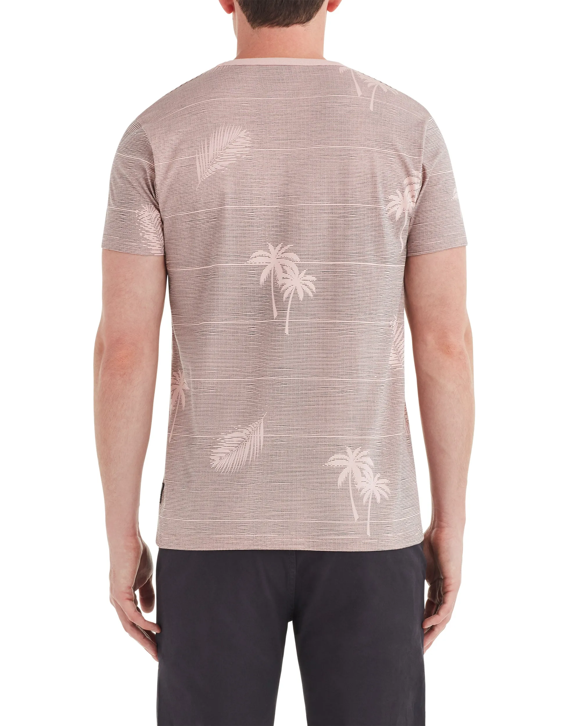Palm Print Styled Tee - Light Pink sold by Ben Sherman product image thumbnail 2