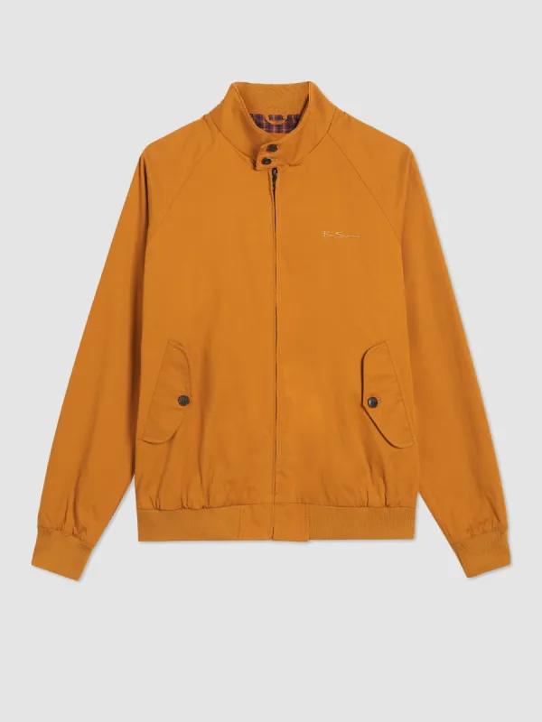 Signature Harrington Jacket - Mustard sold by Ben Sherman