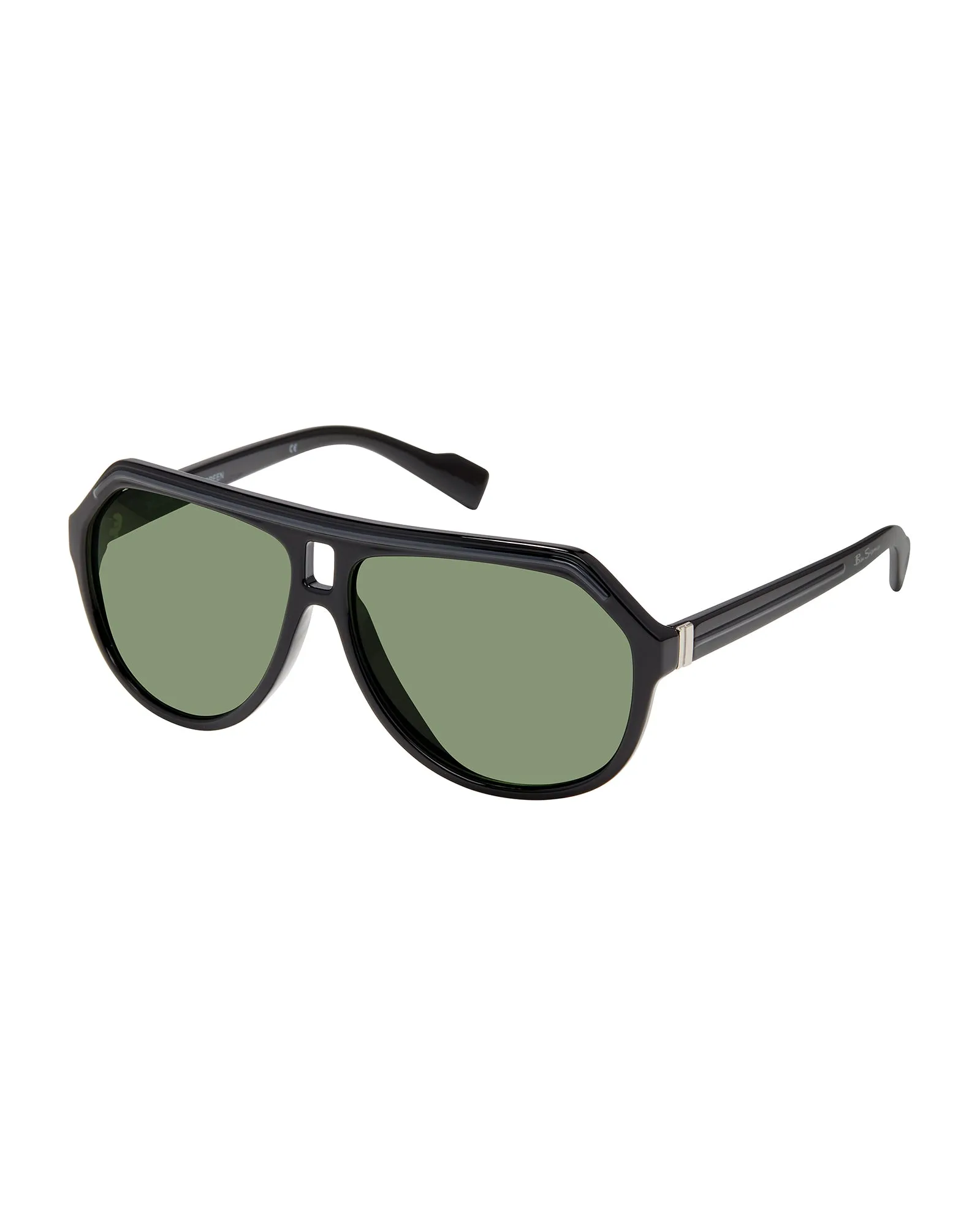 Ben Eco-Green Aviator Sunglasses - Black sold by Ben Sherman