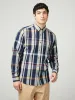 Herringbone Check - Dark Navy sold by Ben Sherman