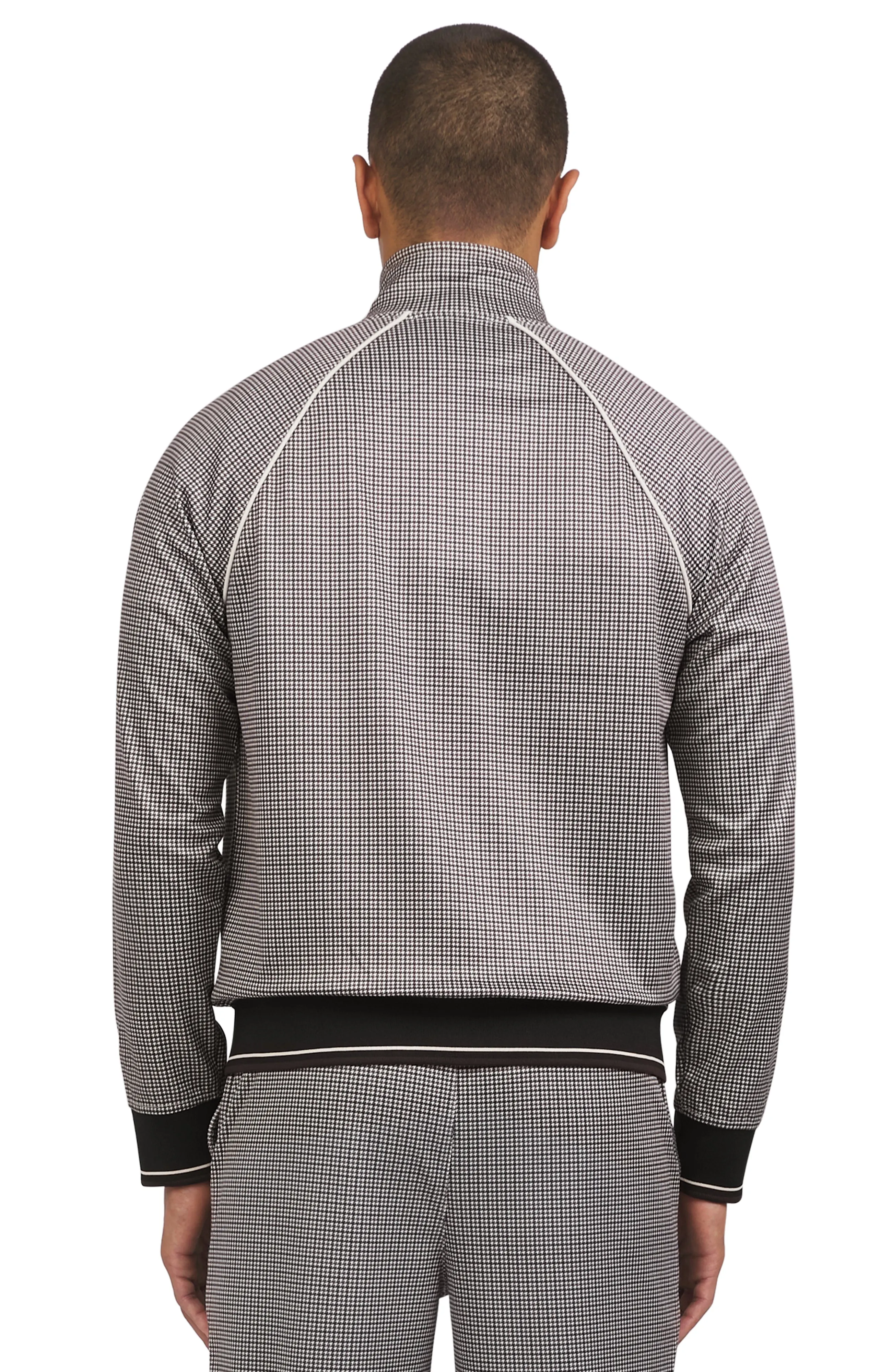 Houndstooth Tricot Track Jacket - Tofu sold by Ben Sherman product image thumbnail 3