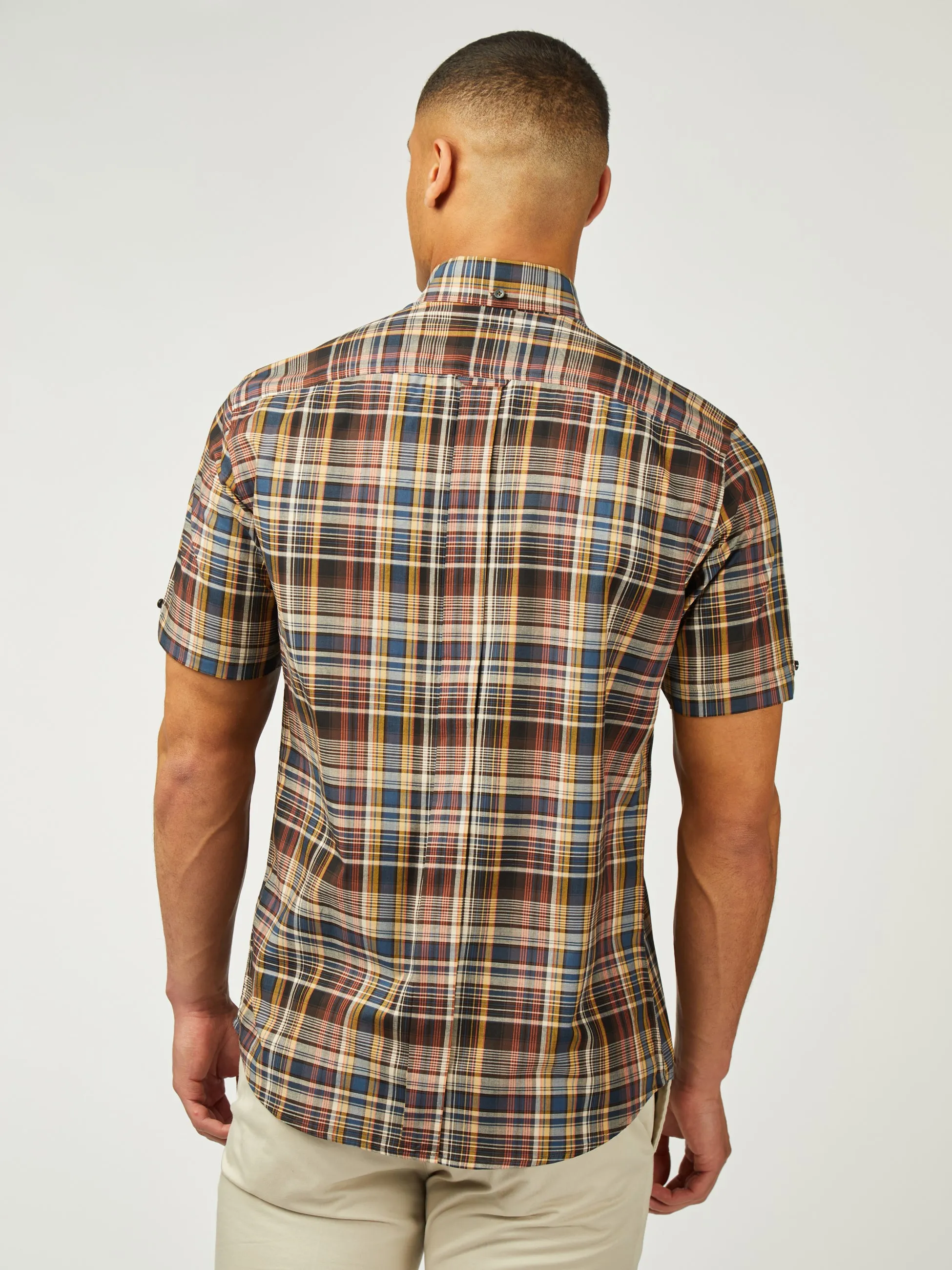 Gradient Check Short Sleeve - Sea sold by Ben Sherman product image thumbnail 3