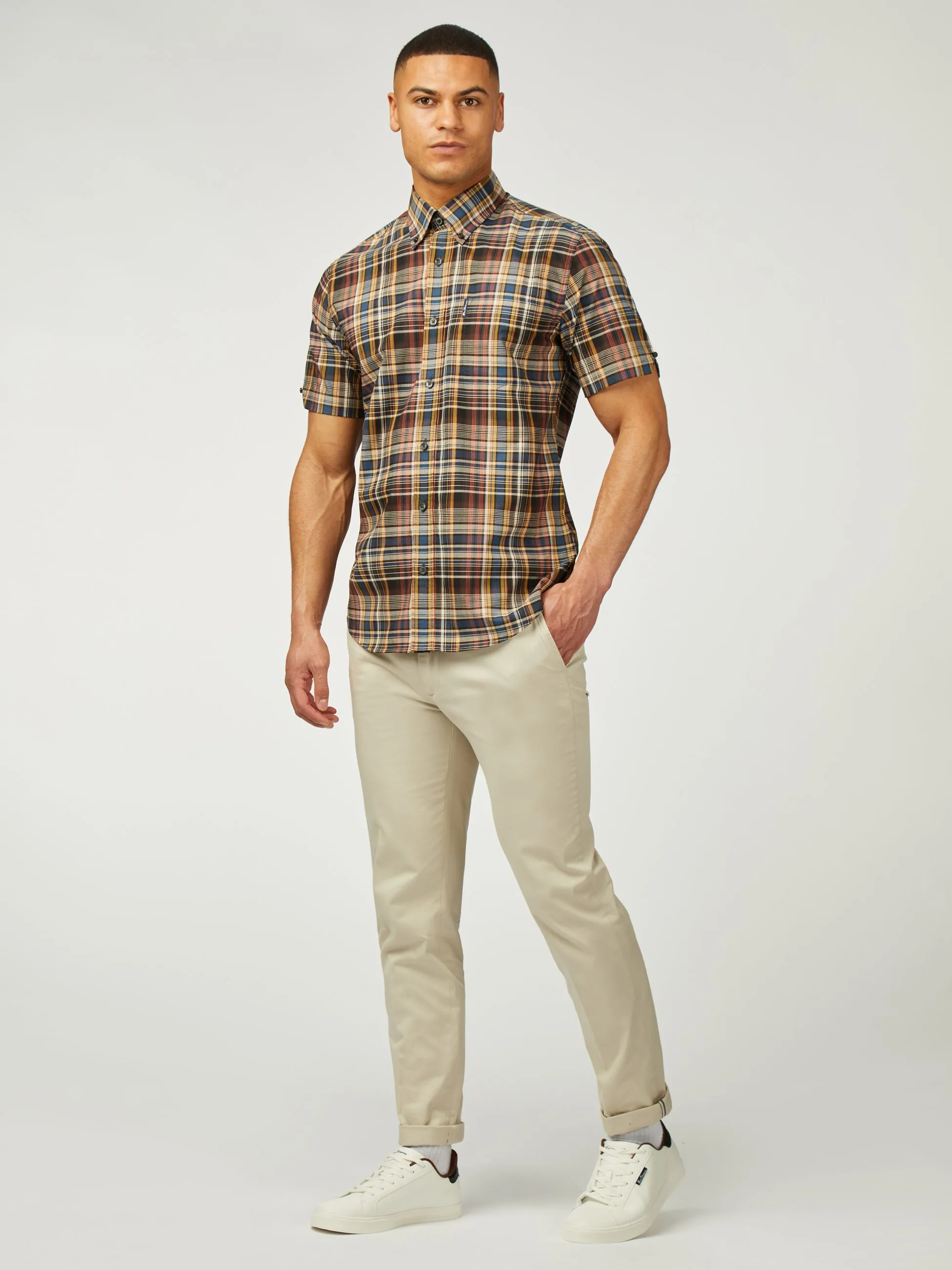 Gradient Check Short Sleeve - Sea sold by Ben Sherman product image thumbnail 2