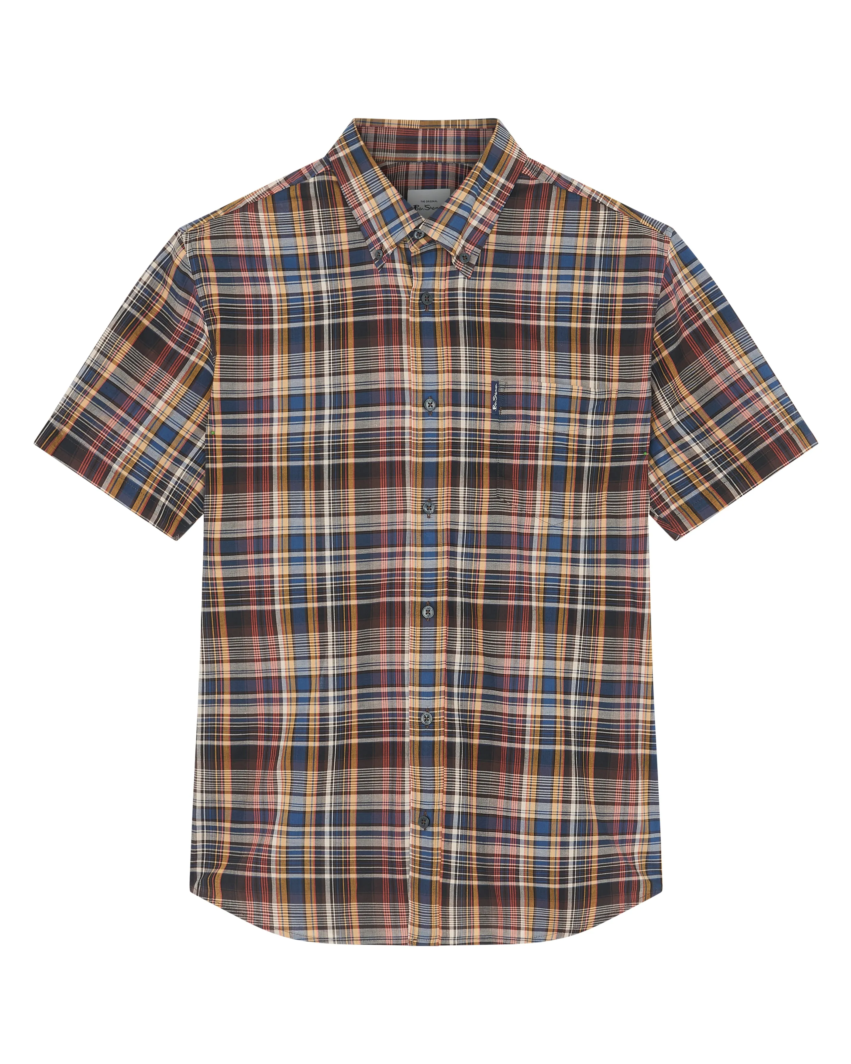 Gradient Check Short Sleeve - Sea sold by Ben Sherman product image thumbnail 5