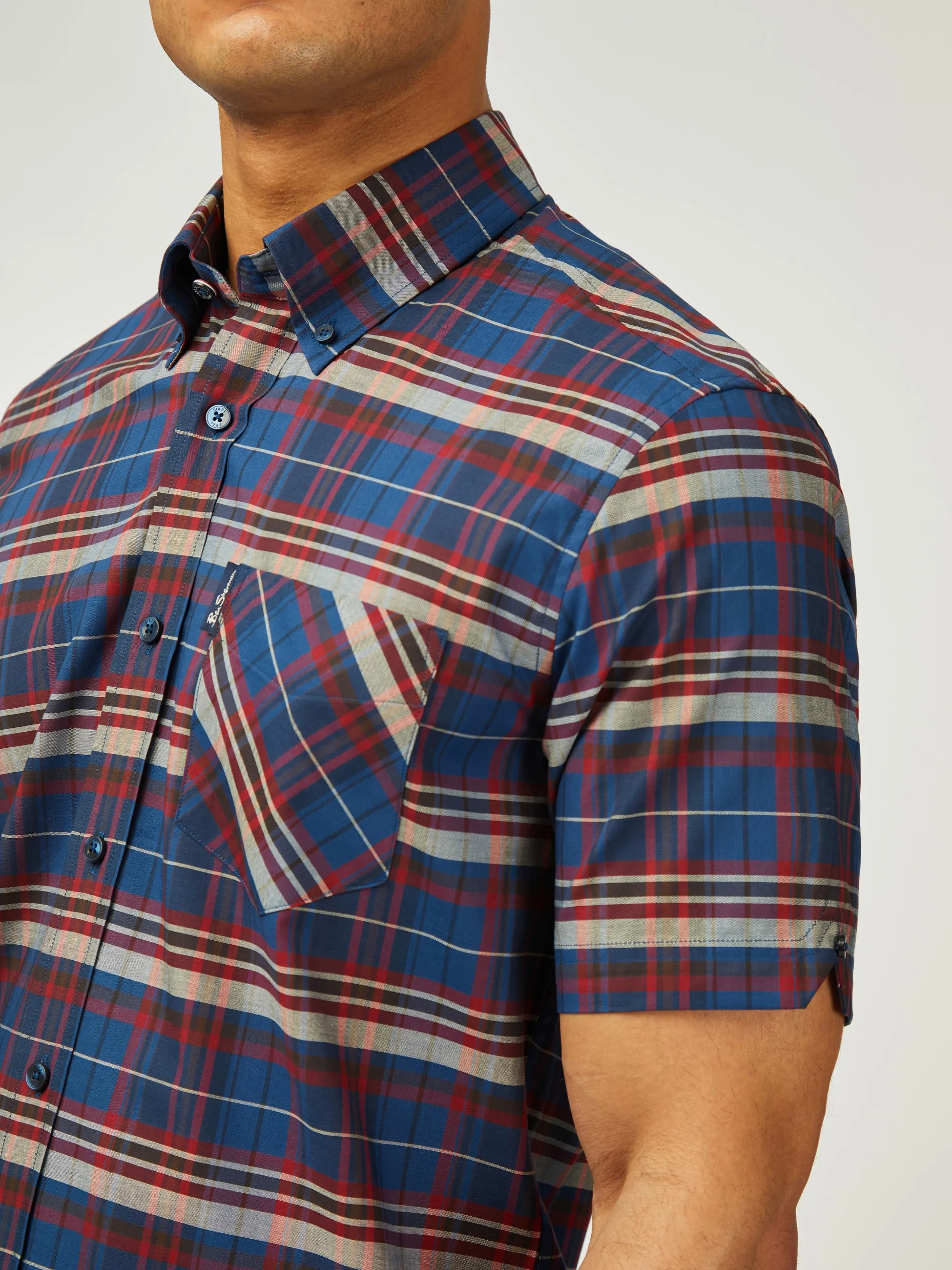 Classic Check Short Sleeve - Royal Blue sold by Ben Sherman product image thumbnail 4
