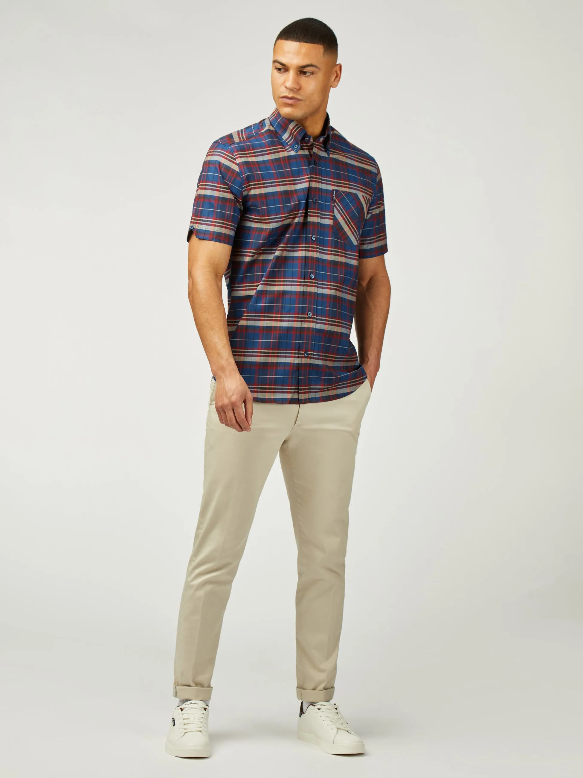 Classic Check Short Sleeve - Royal Blue sold by Ben Sherman product image thumbnail 2