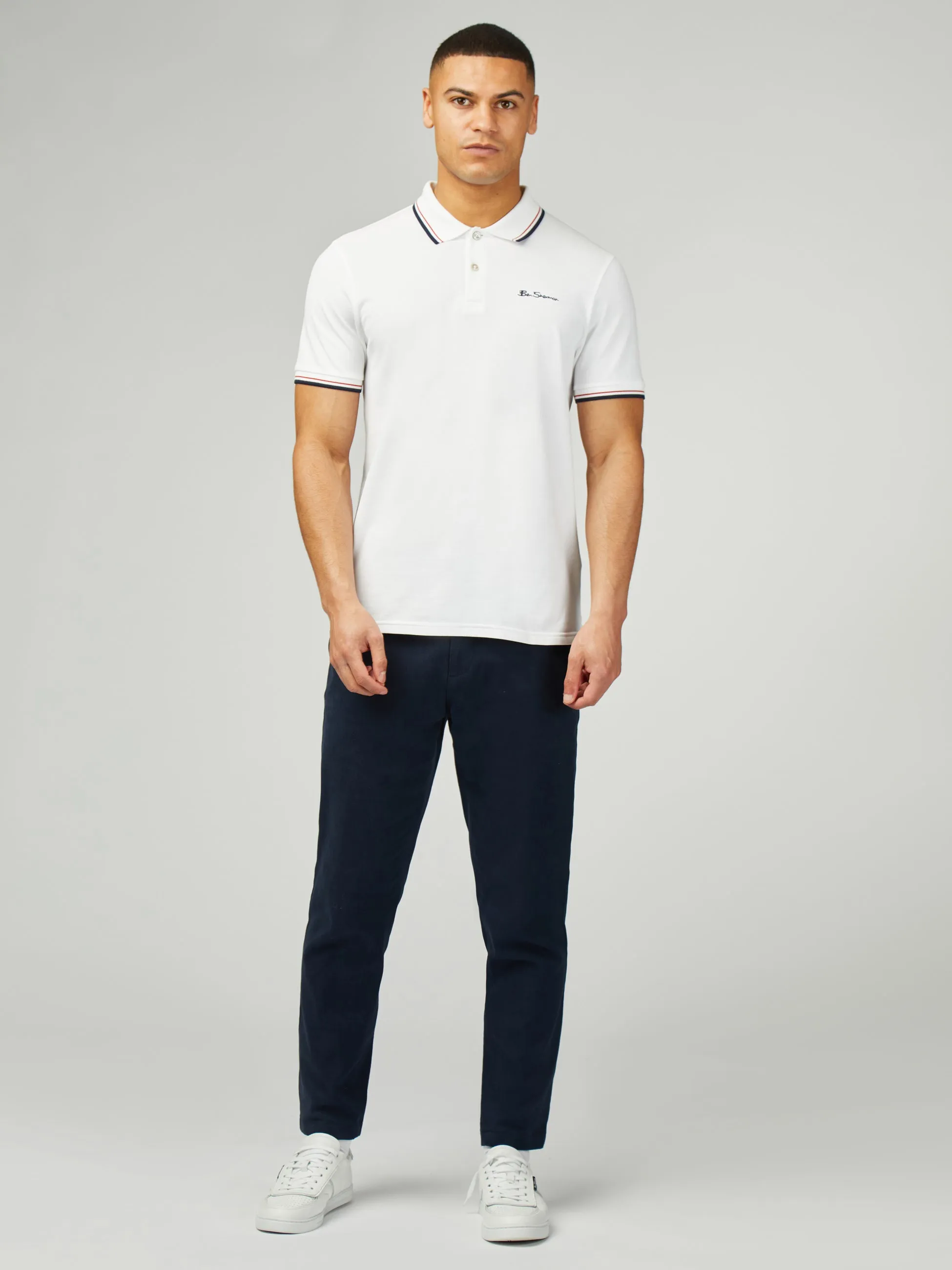 Signature Pique Polo - White sold by Ben Sherman product image thumbnail 2