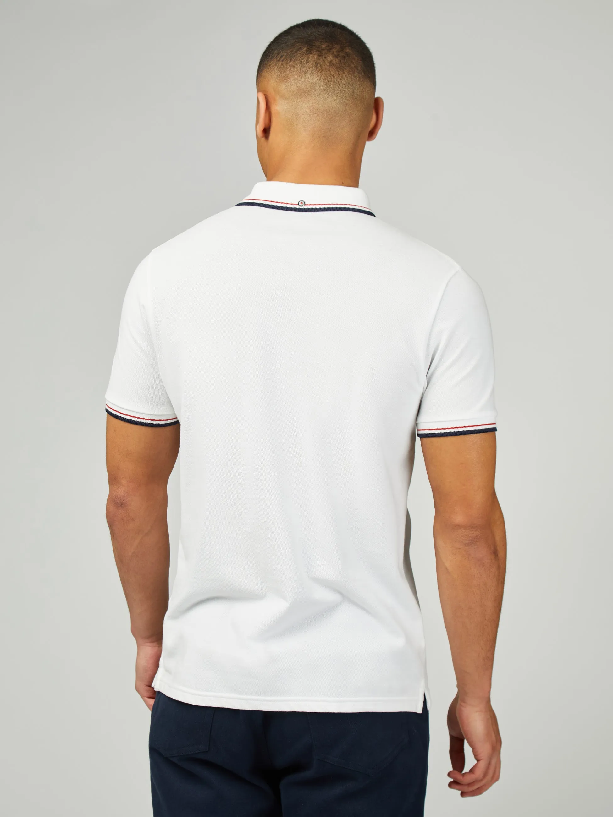 Signature Pique Polo - White sold by Ben Sherman product image thumbnail 3