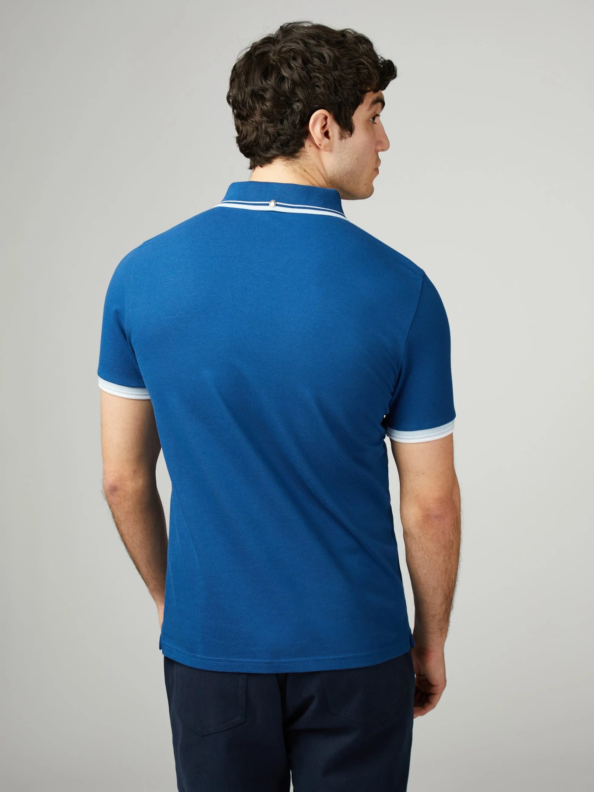 Signature Pique Polo - Royal Blue sold by Ben Sherman product image thumbnail 3