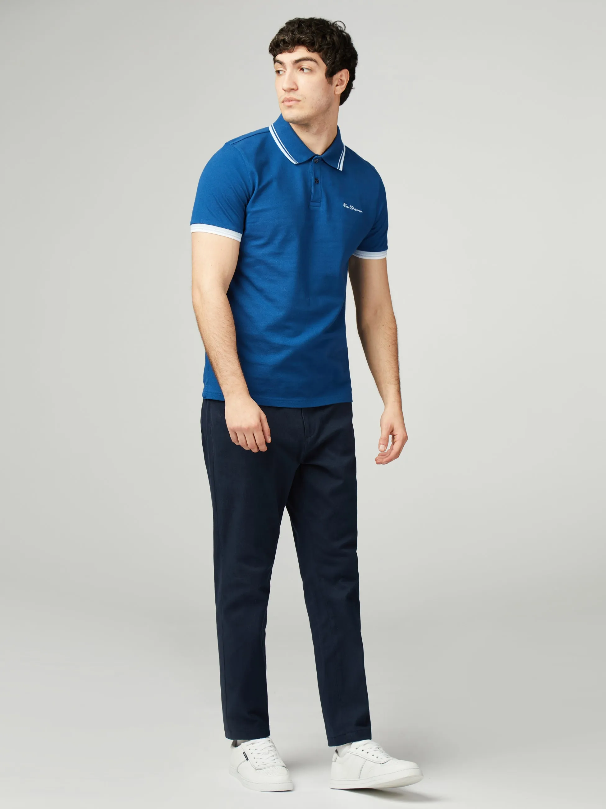 Signature Pique Polo - Royal Blue sold by Ben Sherman product image thumbnail 2