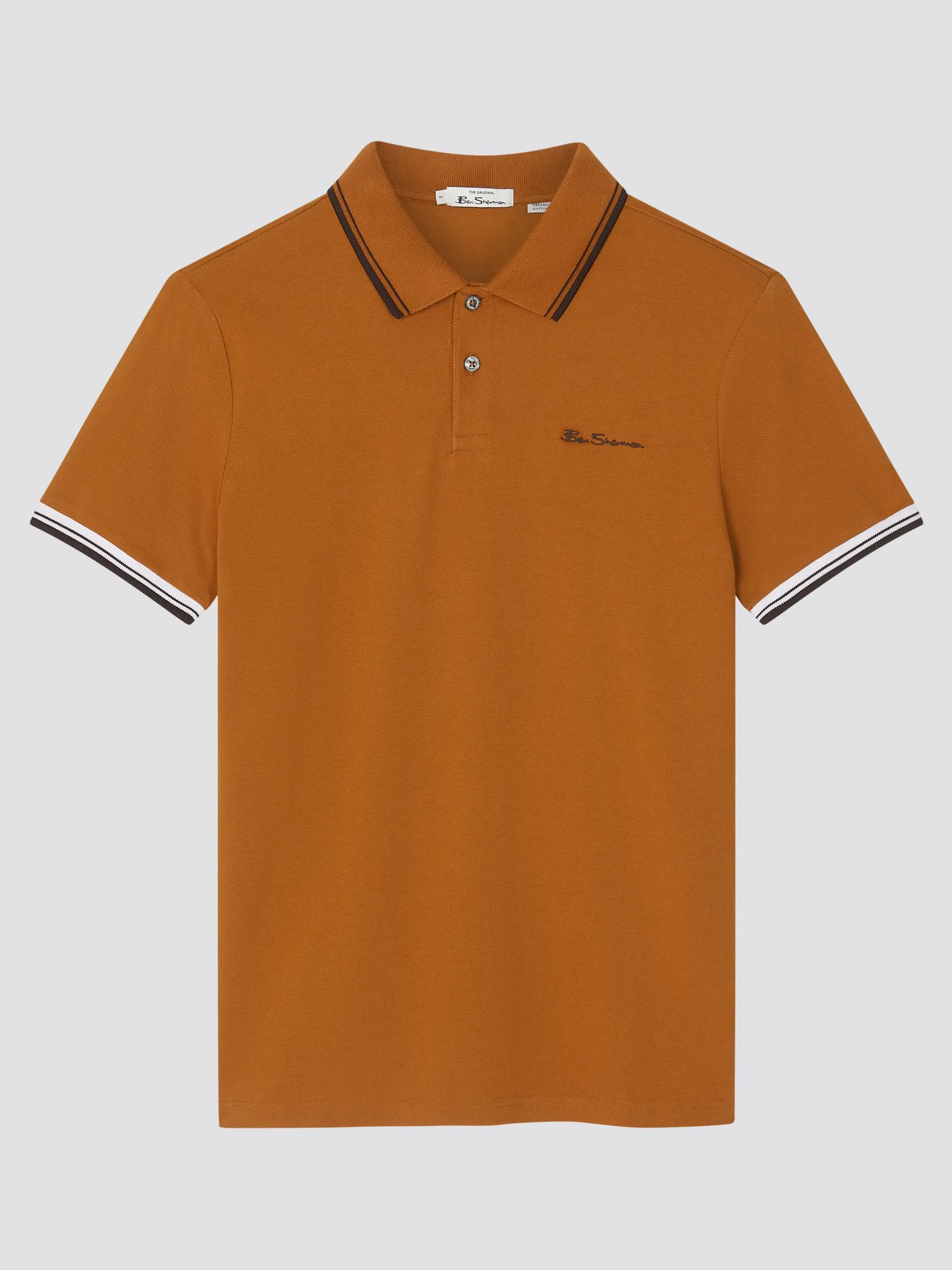 Signature Pique Polo - Orange sold by Ben Sherman product image thumbnail 4