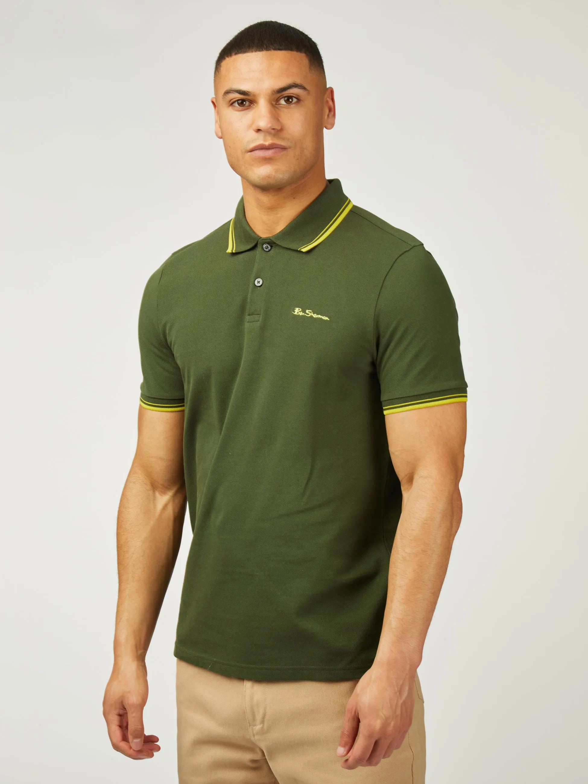 Signature Pique Polo - Camouflage sold by Ben Sherman
