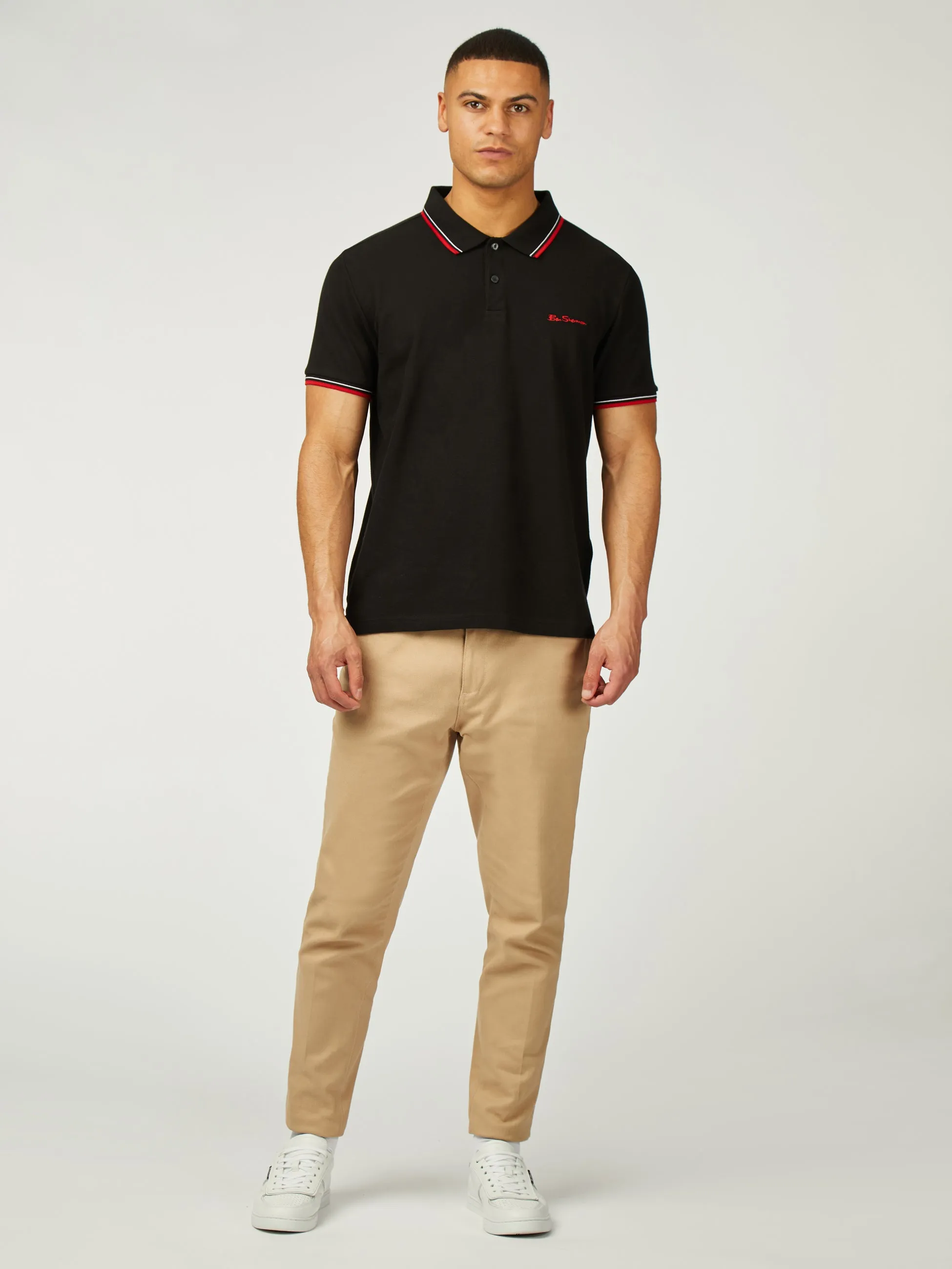 Signature Pique Polo - Black sold by Ben Sherman product image thumbnail 2