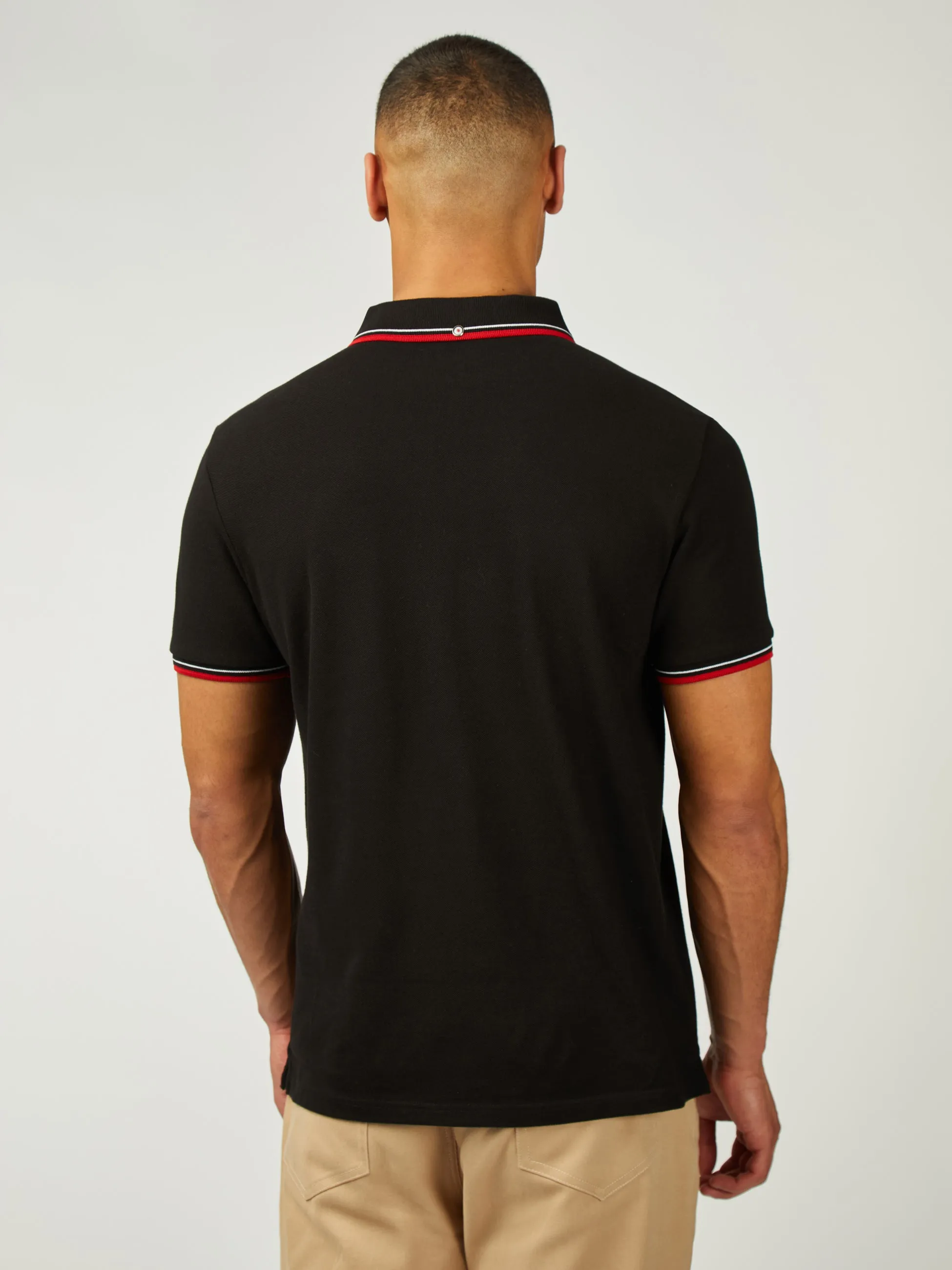 Signature Pique Polo - Black sold by Ben Sherman product image thumbnail 3